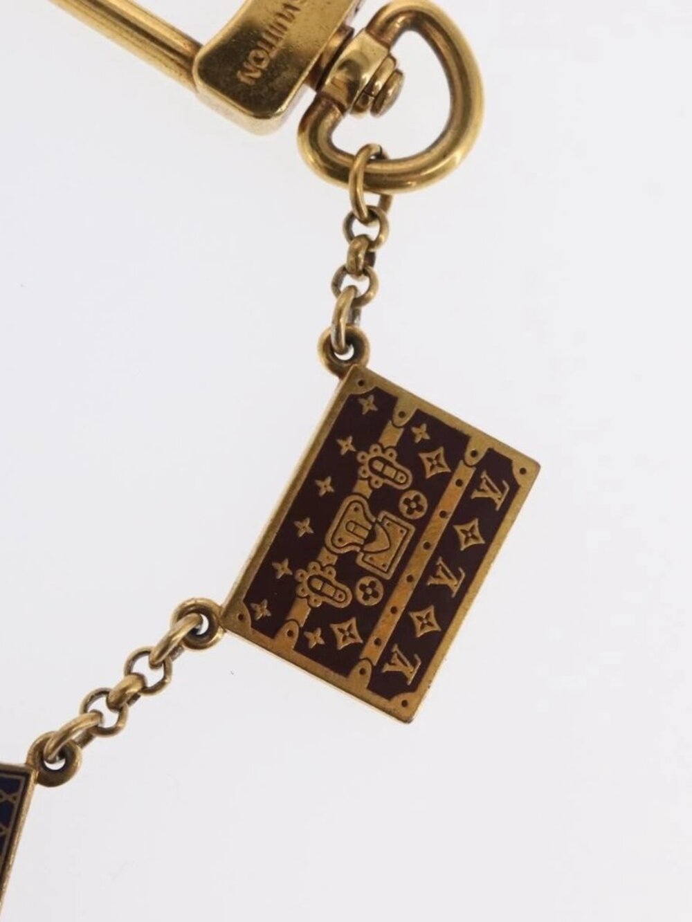 LOUIS VUITTON Porte Cles Chainne Mar Bag Charm metal Gold M66459 LV Auth 169134 - Picture 15 of 15